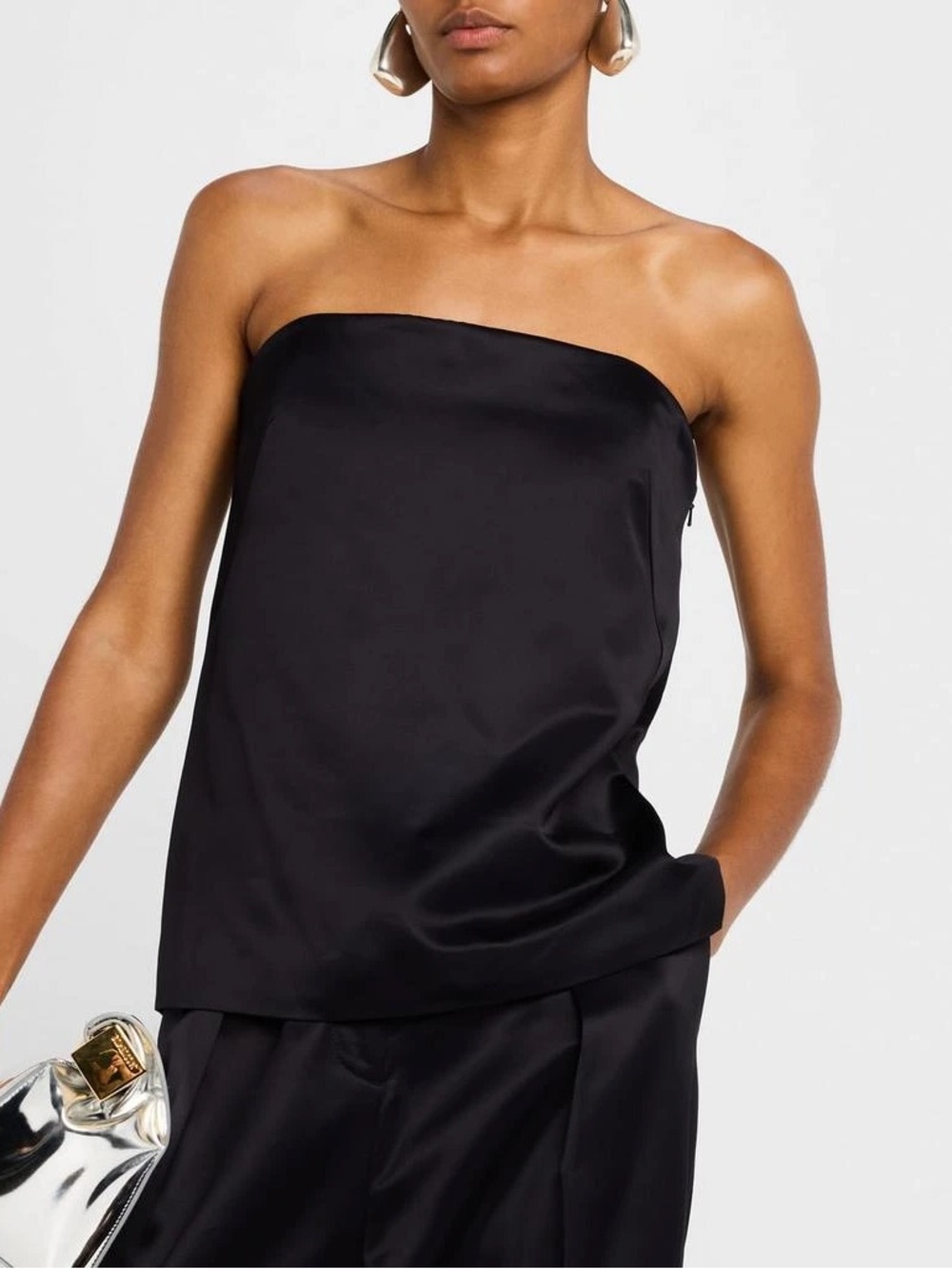 New, A.L.C. Strapless Ani top with hidden corset and side zip